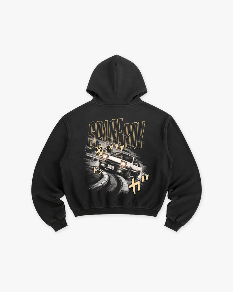 Space Boy Sunfade Boxy Hoodie